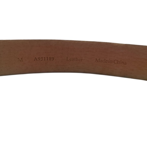 Vintage Black Leather Belt Ornate Silver Stone Buckle Gothic Western Womens 38 - Picture 7 of 8